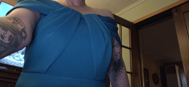 Customer photo for "Comfortable for a dress"