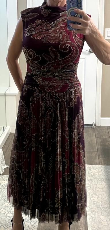 Customer photo for "Well-Made, Fully Lined Mesh Dress/Easy Care"