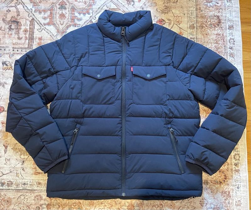 Customer photo for "Perfect everyday coat that you don’t have to worry about taking off because of its compactness, but still warm enough for cold days."