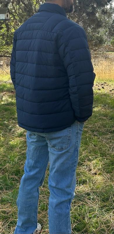 Customer photo for "Elevated puffer design, safe choice for every day wear."