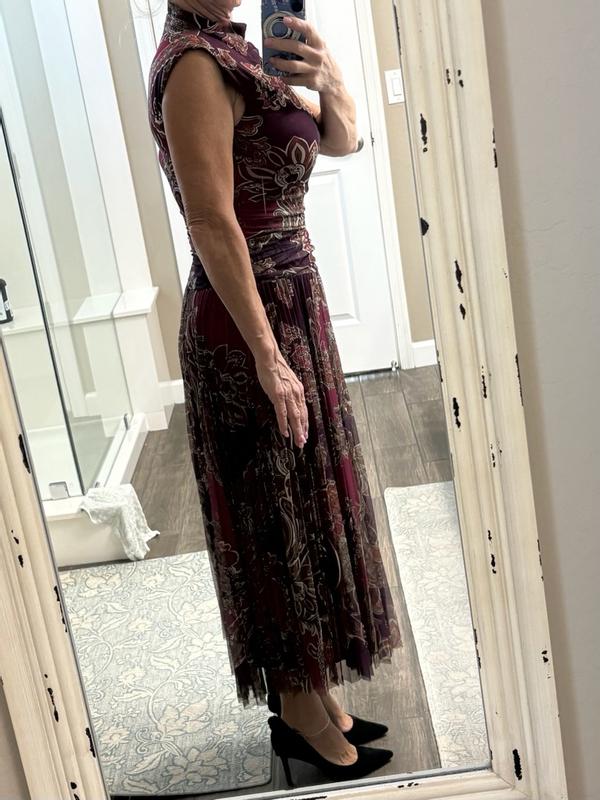Customer photo for "Well-Made, Fully Lined Mesh Dress/Easy Care"