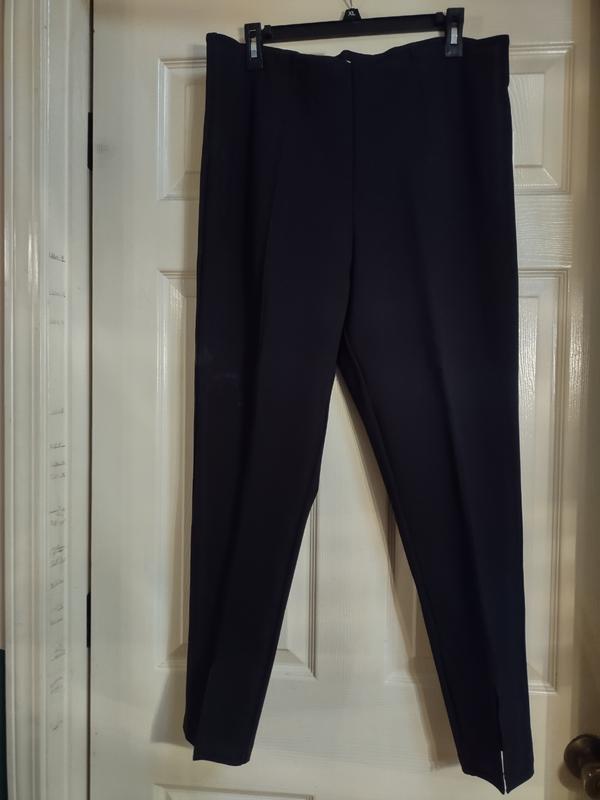 Calvin Klein Women's Pull On Slit Ankle Pants