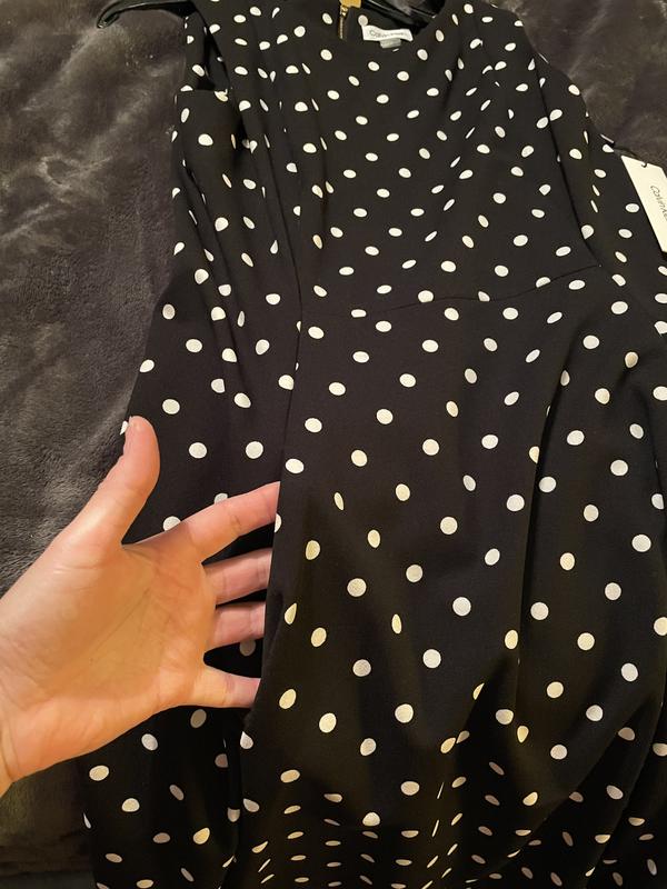 Calvin Klein Polka Dot Fit Flare Dress Macy s