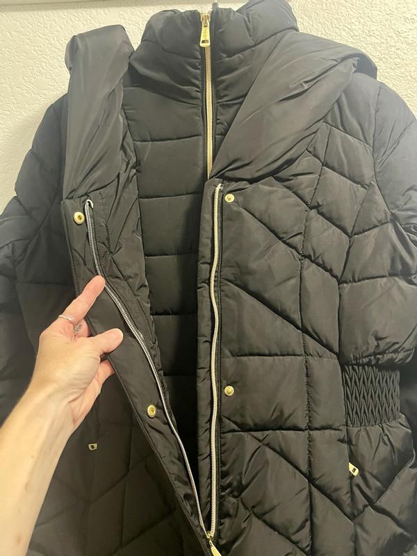 Customer photo for "3 layers . Zip and snap puffer style winter jacket"