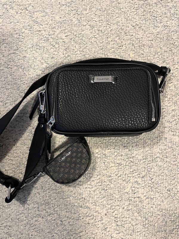 Calvin Klein Zulle Top Zipper Camera Bag with Signature Hang