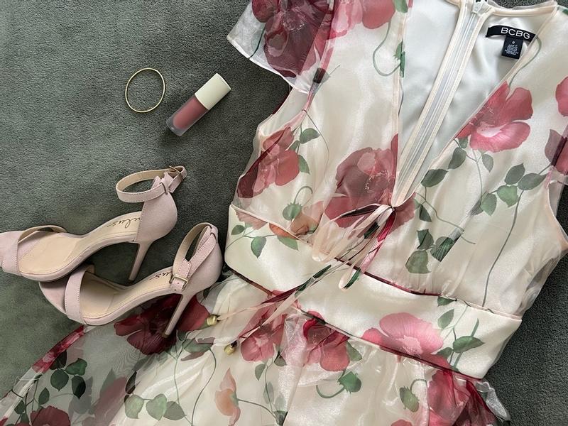 chloe midi dress Chloe Floral Midi Dress