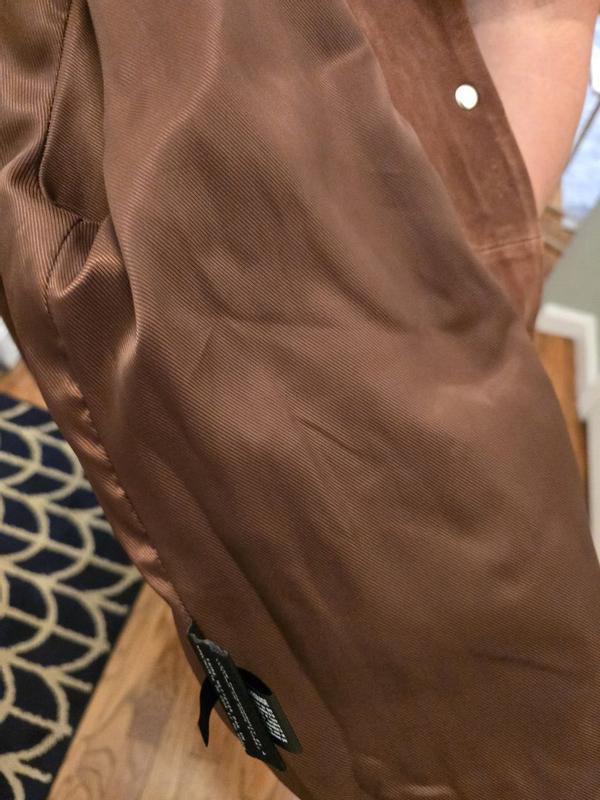 Customer photo for "Great suede jacket for fall"