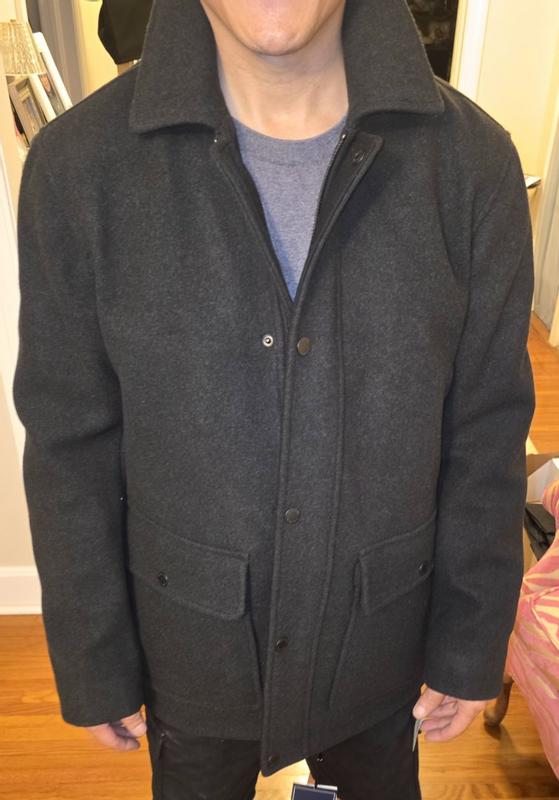 Customer photo for "Nice warm coat with great style"