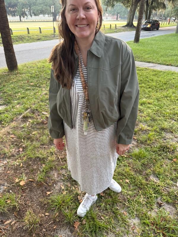 Customer photo for "adorable fall coat"