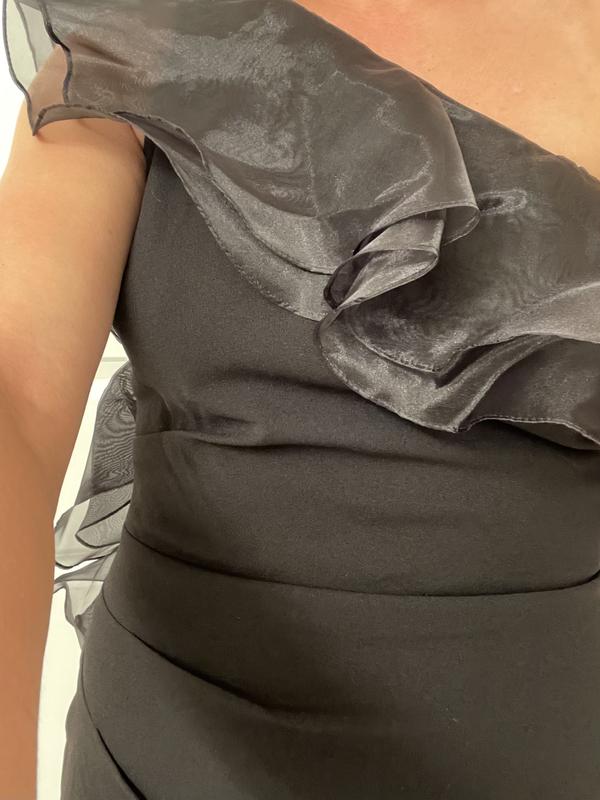DKNY One-Shoulder Ruffled Dress - Macy's