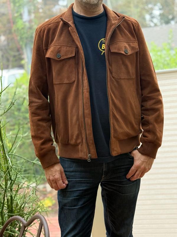 Customer photo for "Compliment magnet — perfect Fall jacket"