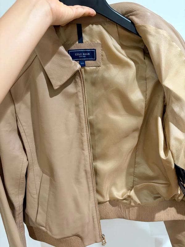 Customer photo for "Stylish Real Lamb Leather Jacket"