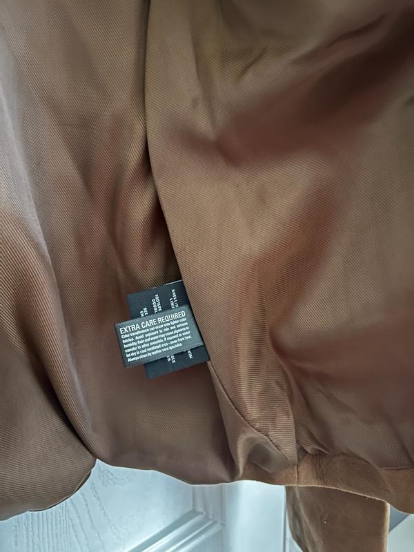 Customer photo for "Cole Haan suede jacket"
