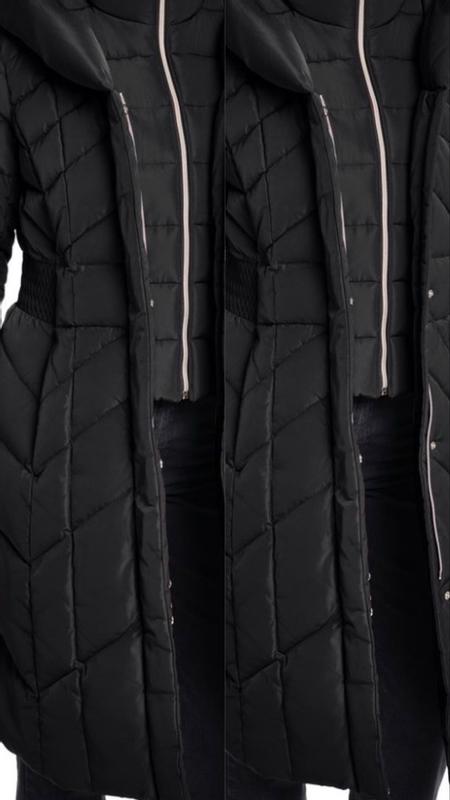 Cole Haan Signature Taffeta Puffer Coat with Quilted Zip Bib