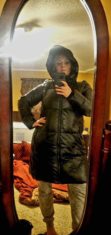 DKNY - Women's Shine Hooded Puffer Coat1