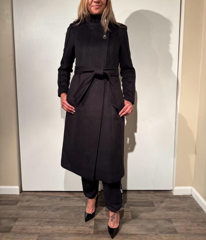 Customer photo for "Tall-girl perfection! 🖤 Warm, polished, beautifully long & Wisconsin-winter ready. ❄️ A total keeper!"