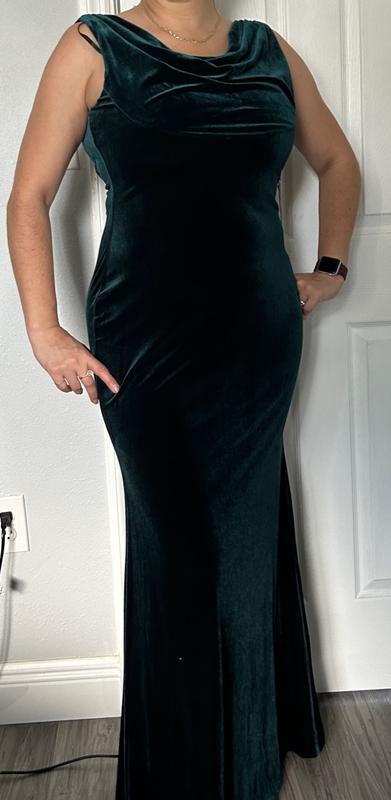 Vince camuto green velvet dress sales