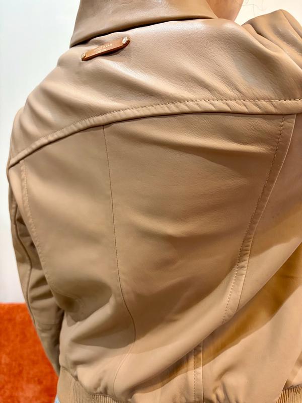 Customer photo for "Stylish Real Lamb Leather Jacket"