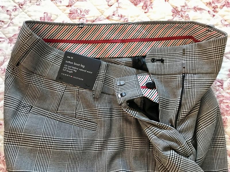 Tommy Hilfiger Women's Glen Plaid Sutton Boot-Leg Trousers