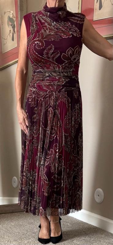 Customer photo for "Well-Made, Fully Lined Mesh Dress/Easy Care"