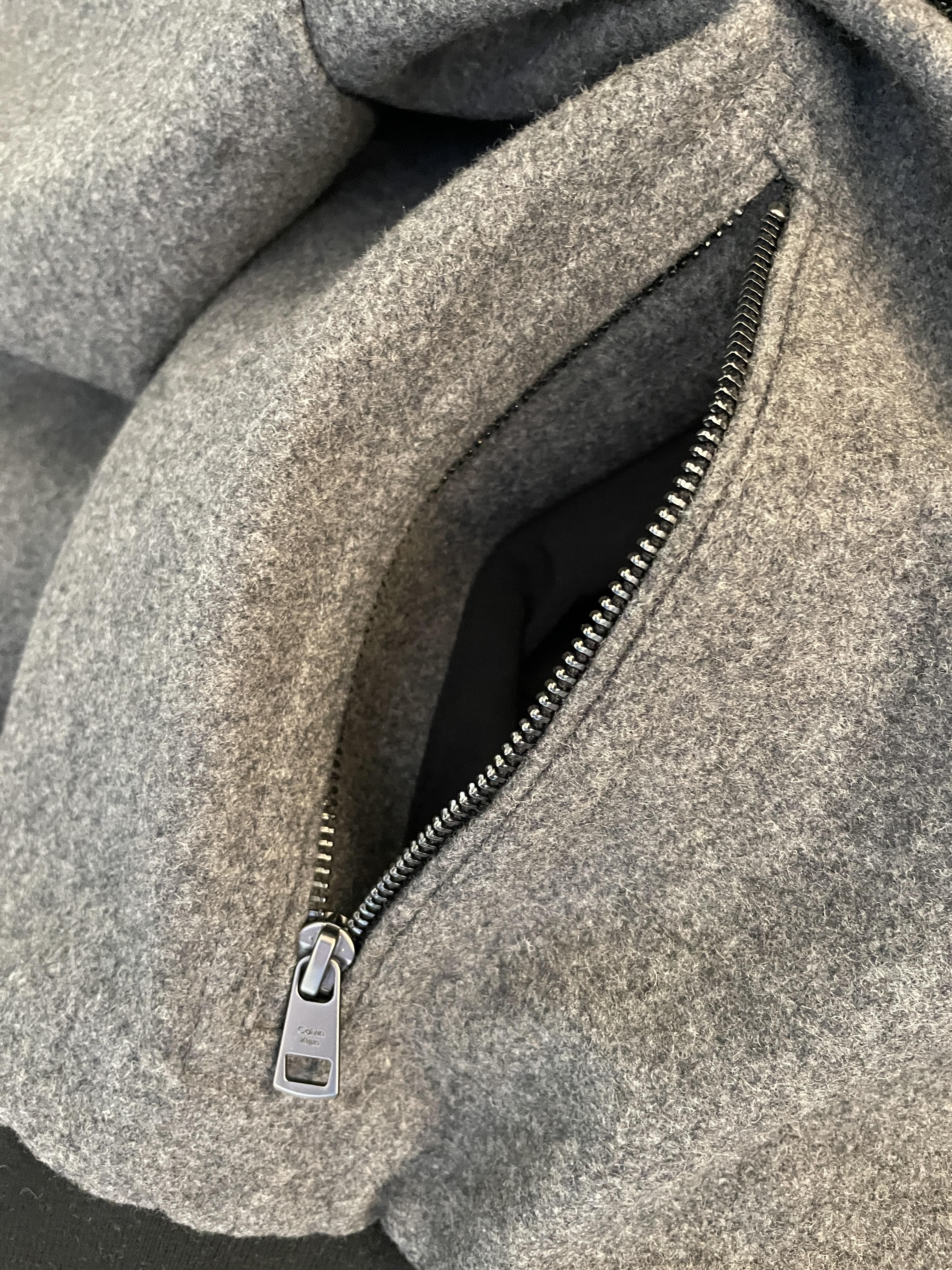 Calvin klein wool bomber clearance jacket