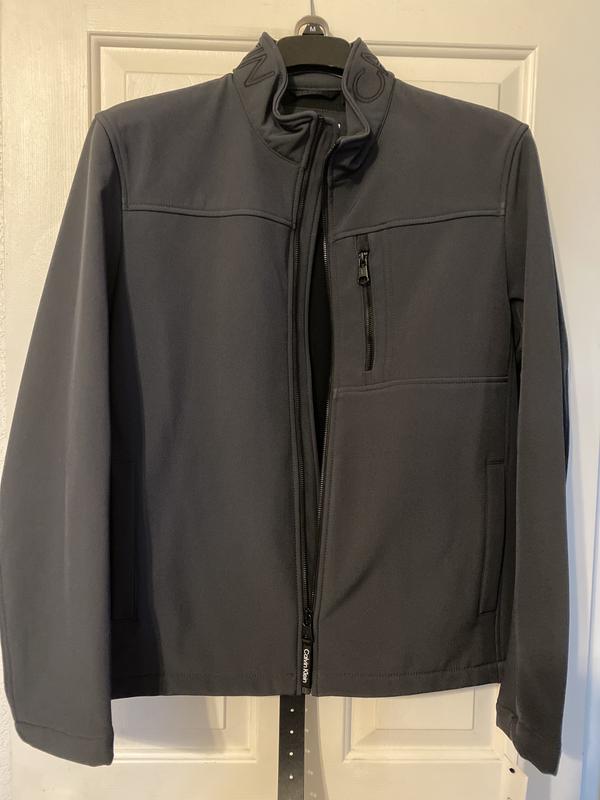 Calvin klein men's soft shell open bottom jacket best sale