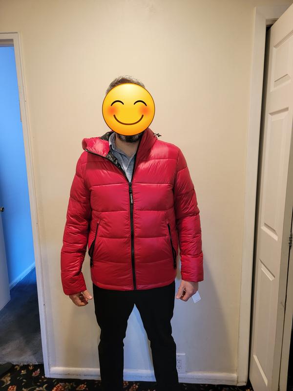 Calvin Klein Men's High Shine Hooded Puffer Jacket - Macy's