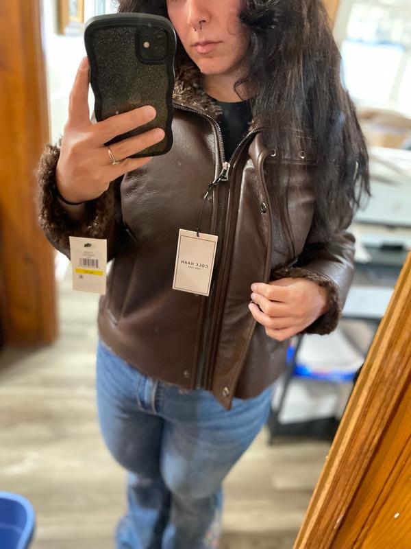 Customer photo for "Beautiful expensive and trendy looking jacket"