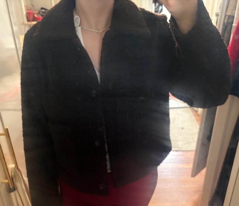 Customer photo for "Flattering mid weight cropped jacket!"