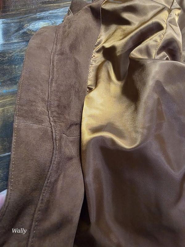 Customer photo for "Cole Haan definitely outdid themselves with this smooth bomber jacket!"