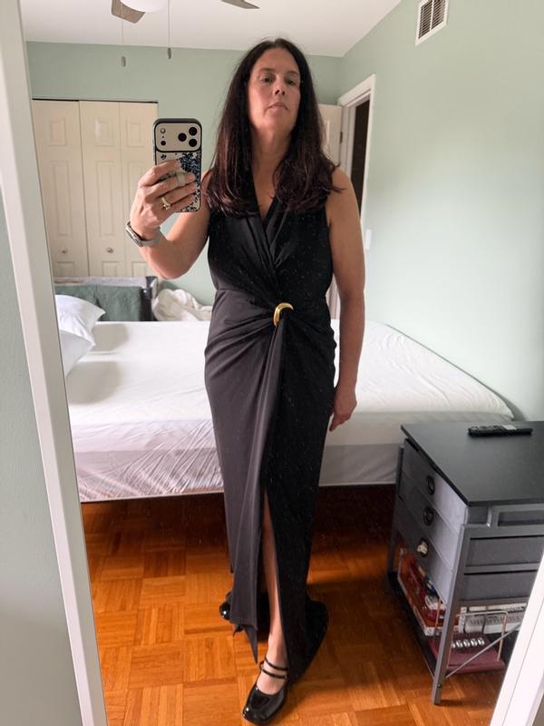 Customer photo for "High end dress with an excellent fit"