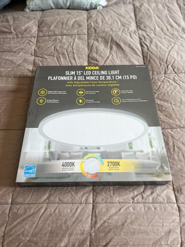 KODA Slim 15 LED Ceiling Light with Adjustable Color Koda