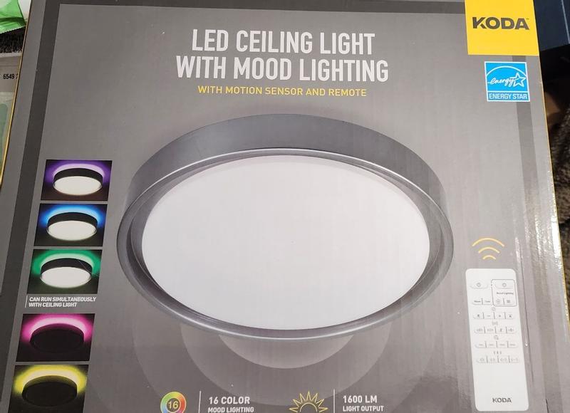 KODA 14 LED Ceiling Light with Mood Lighting Motion Sensor