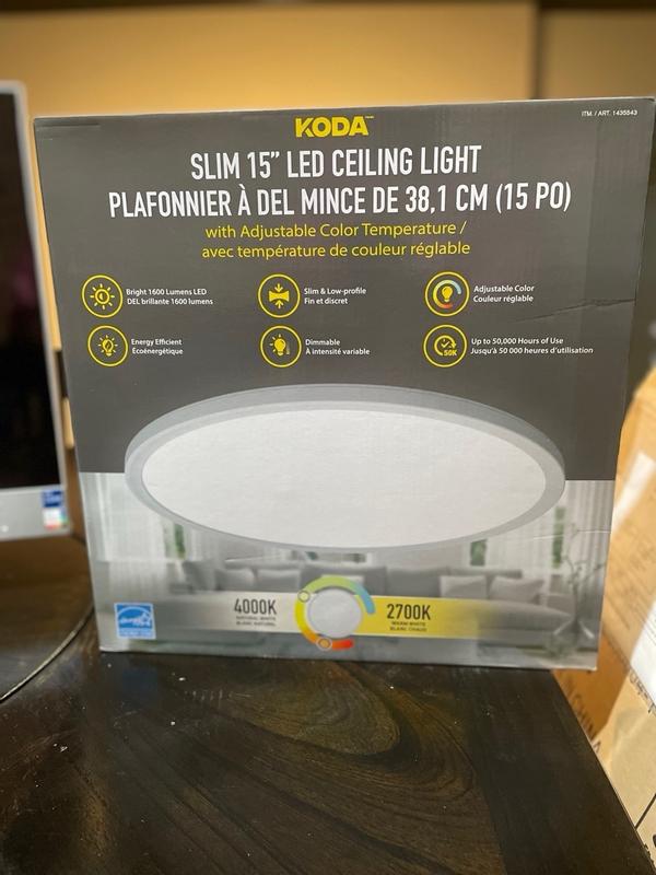 KODA Slim 15 LED Ceiling Light with Adjustable Color Koda