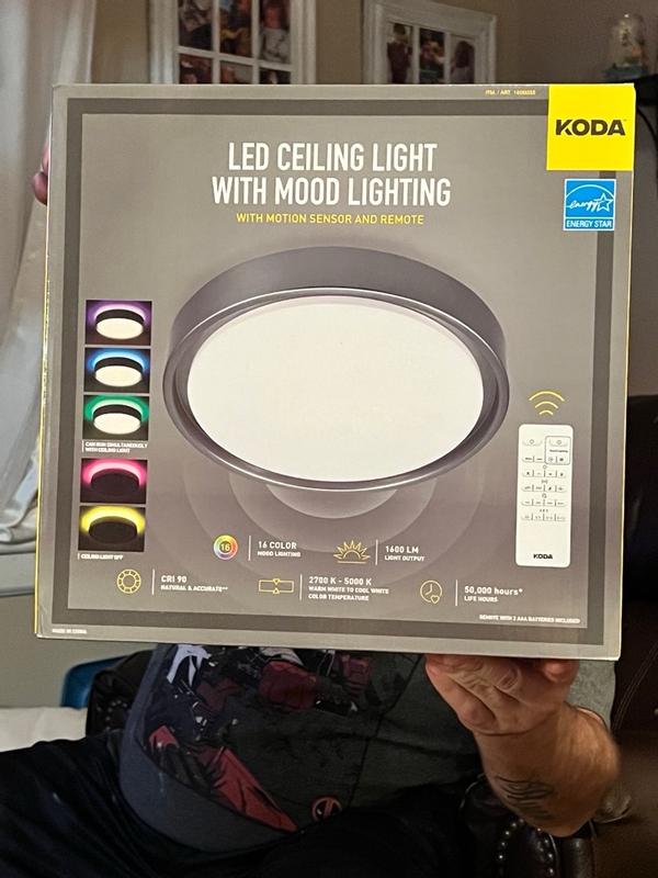 KODA 14 LED Ceiling Light with Mood Lighting Motion Sensor