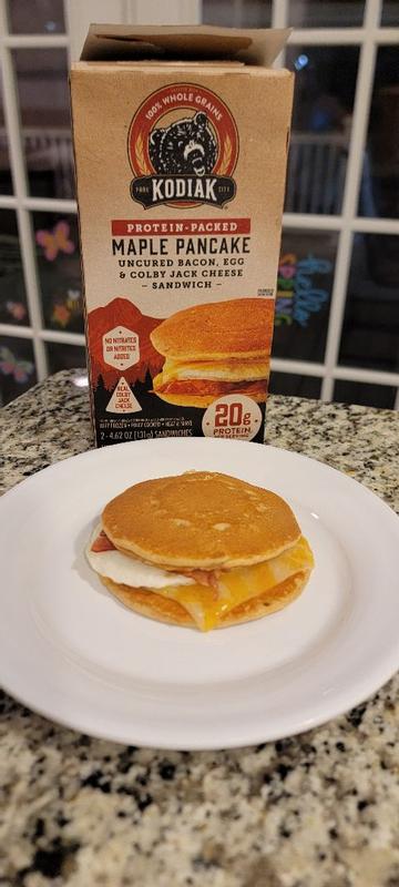 Bacon & Colby Jack Cheese Breakfast Sandwich | Kodiak®