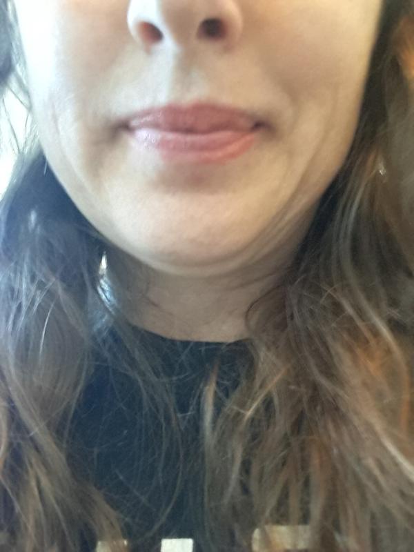 Lips with lipstick on