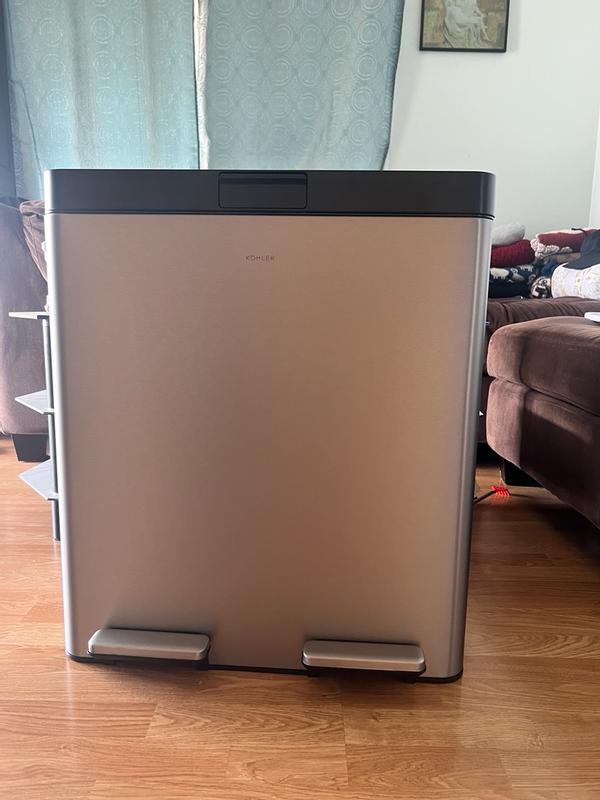 21.7 Gallon SS Dual Bin Step Trash Can | K-23828 | KOHLER