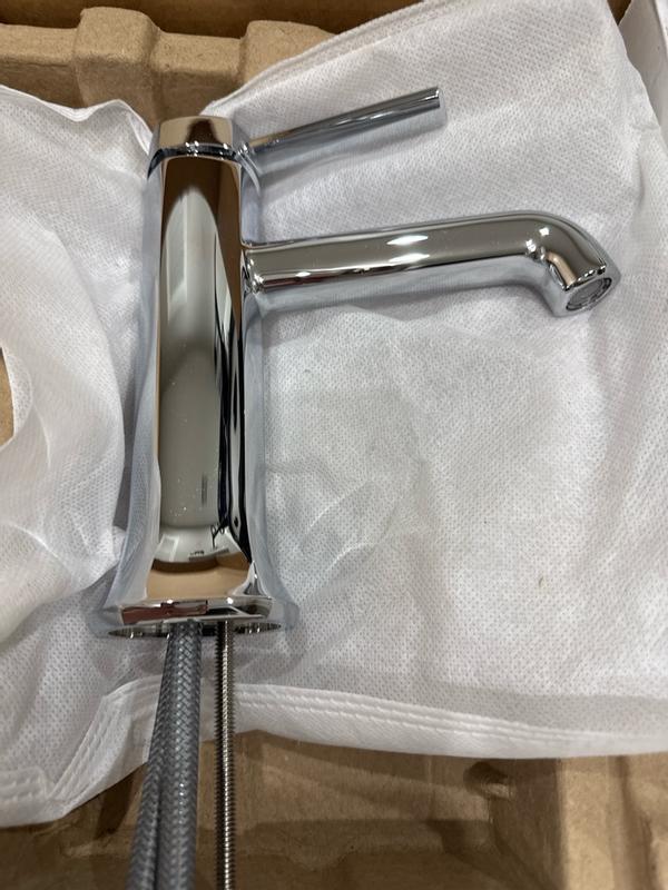 KOHLER Occasion Matte Black Single hole 1-handle WaterSense Mid-arc