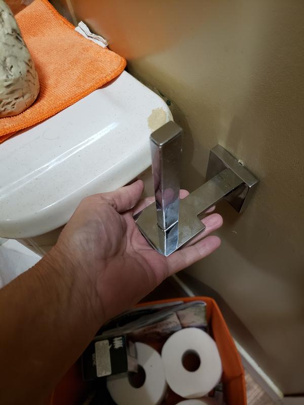 Kohler K-23289-CP Polished Chrome Square Vertical Toilet Paper Holder