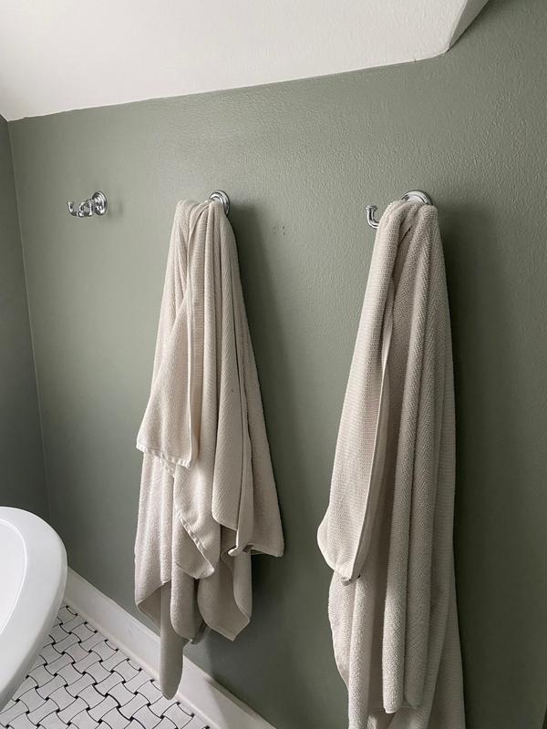 KOHLER Artifacts Polished Chrome Double-Hook Wall Mount Towel Hook in the Towel  Hooks department at