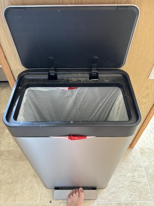 8-gallon loft stainless steel step trash can | K-20941 | KOHLER