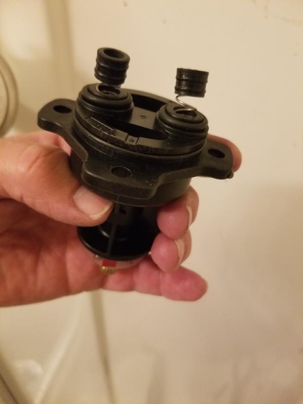 Using the old springs and ring