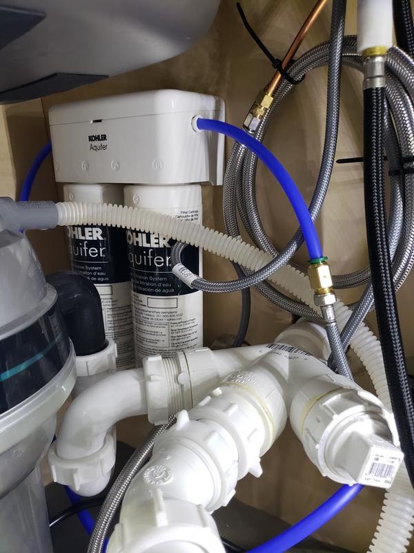 KOHLER Aquifer GAC Under Sink Water Filtration System in the Under