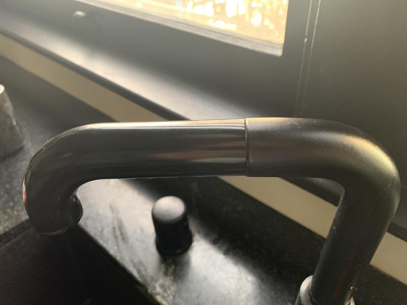 Matte turned shiny on the pull out only!