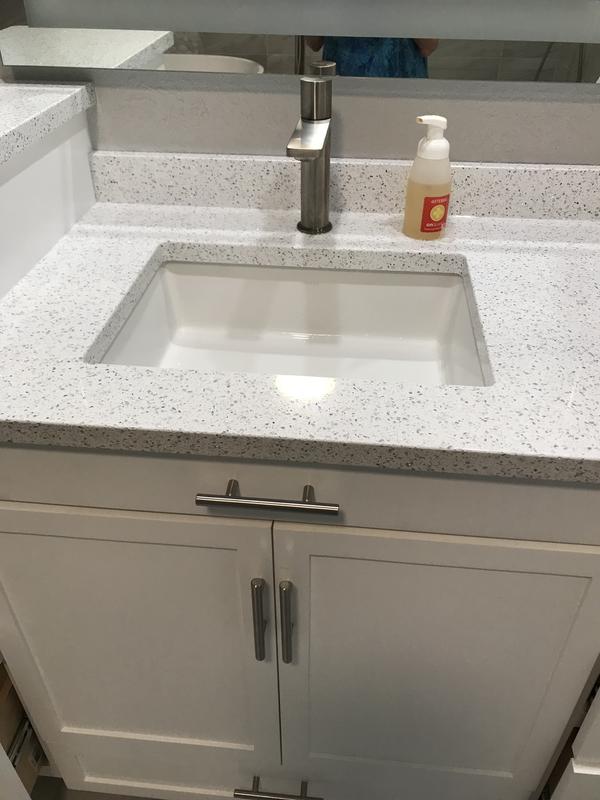 verticyl rectangle under mount bathroom sink