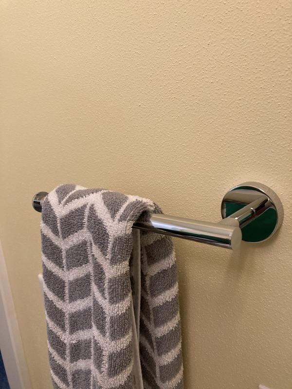 KOHLER Elate 9 in Vibrant Brushed Nickel Wall Mount Single Towel Bar in the Towel Bars department at Lowes