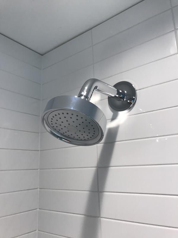 KOHLER 965-AK-CP Purist Fixed Showerhead with Katalyst air Induction  Technology, One Size, Polished Chrome