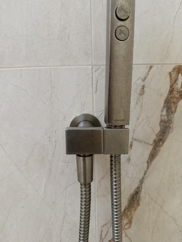 Exhale Wall-Mount Handshower Holder with Supply Elbow and Check