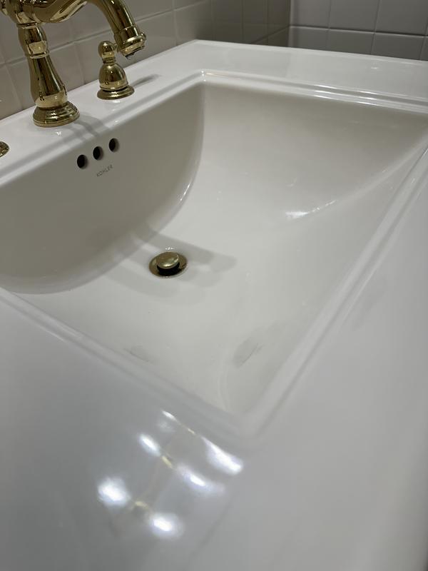 KOHLER Memoirs 30-3/4-Inch Rectangular Pedestal Bathroom Sink In 150th ...